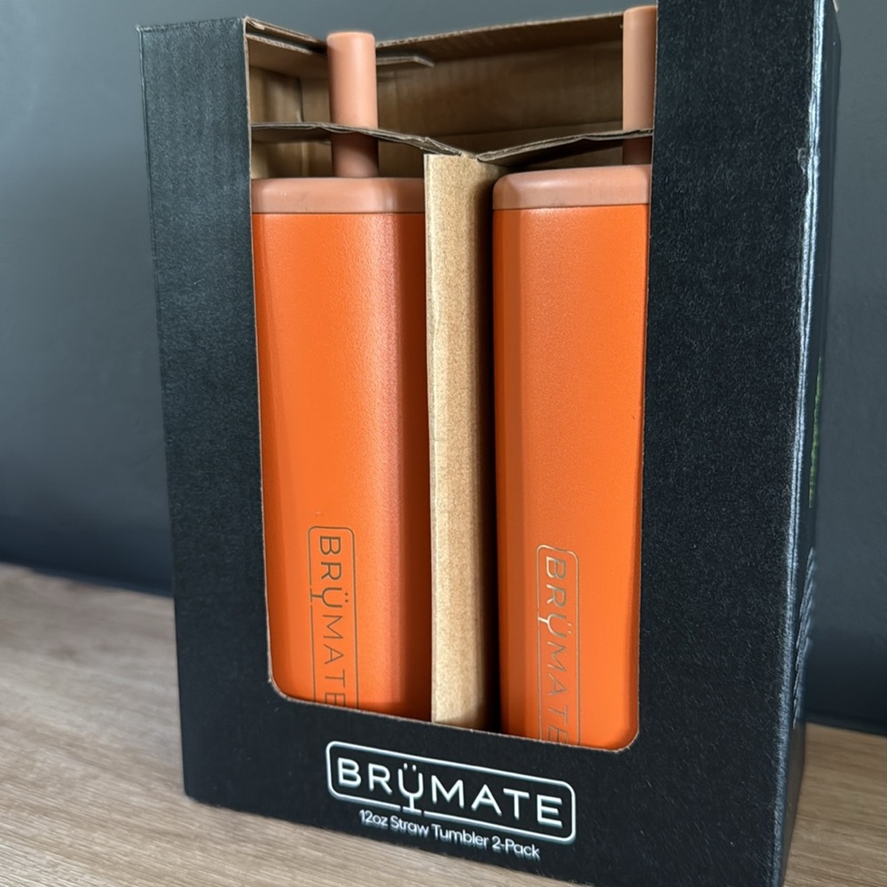 BrüMate 12oz Orange Tumbler 2-Pack •NIB - Picture 6 of 7